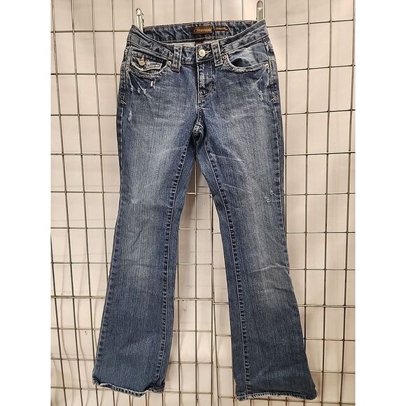 Vintage Y2K Aeropostale Jeans Women's 1/2‎ Low Rise Stretch Flare - Picture 1 of 12